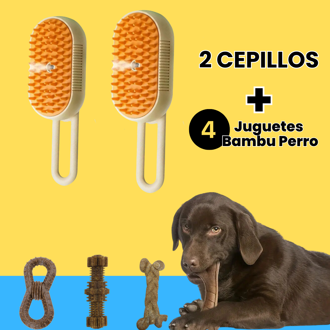 Cepillo con Vapor 3 en 1 para Gatos
