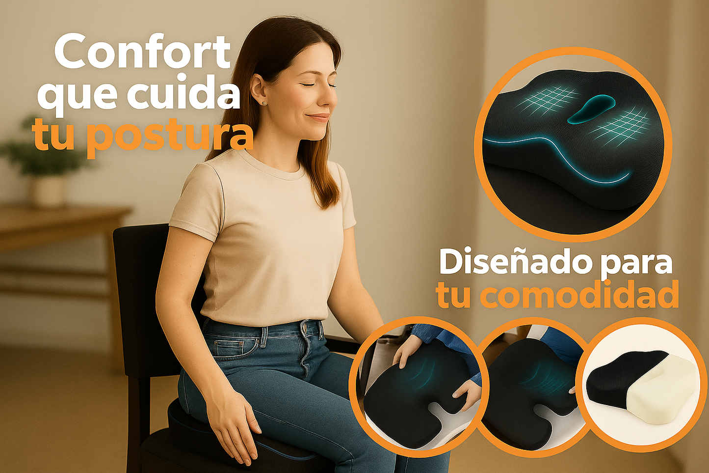 Cojin Para Coxis Ortopedico Lumbar