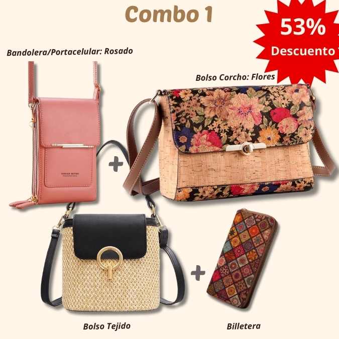 🎁 Solo por mayo: 3 Bolsos+Billetera (Gran Ahorro)