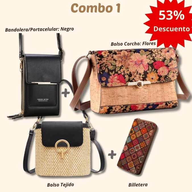 🎁 Solo por mayo: 3 Bolsos+Billetera (Gran Ahorro)