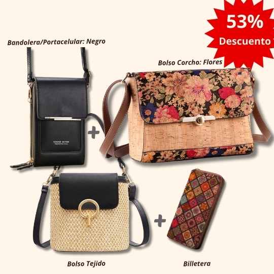 🎁 Solo por mayo: 3 Bolsos+Billetera (Gran Ahorro)
