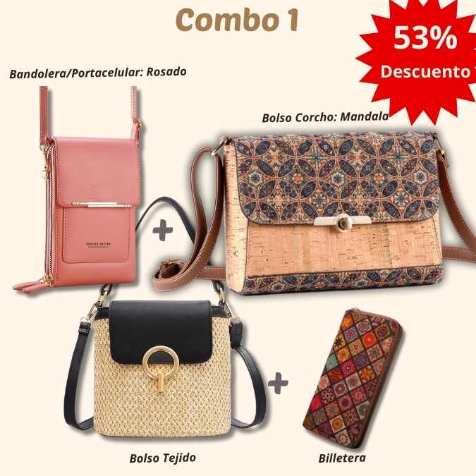 🎁 Solo por mayo: 3 Bolsos+Billetera (Gran Ahorro)