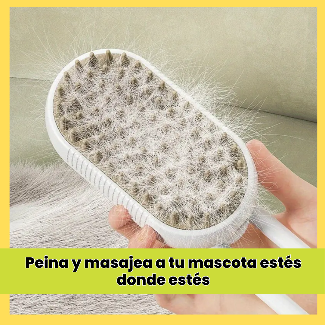 Cepillo con Vapor 3 en 1 para Gatos