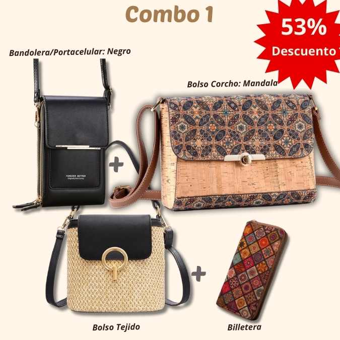 🎁 Solo por mayo: 3 Bolsos+Billetera (Gran Ahorro)