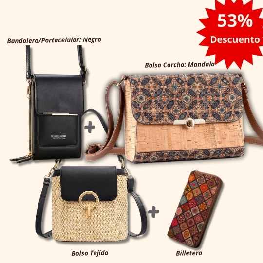 🎁 Solo por mayo: 3 Bolsos+Billetera (Gran Ahorro)