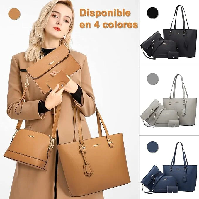 Set de Bolso 4 en 1 para Mujer