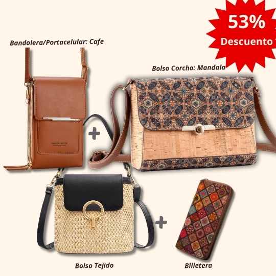 🎁 Solo por mayo: 3 Bolsos+Billetera (Gran Ahorro)