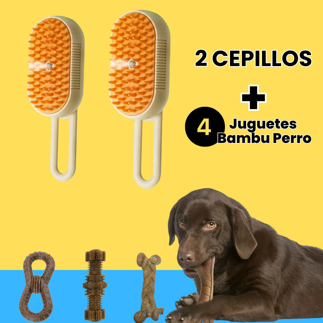 Cepillo con Vapor 3 en 1 para Perros SteamDog