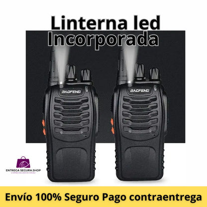 Par de radios de comunicación walkie-Talkie Baofeng