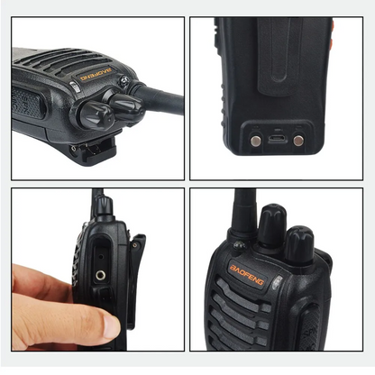 Par de radios de comunicación walkie-Talkie Baofeng