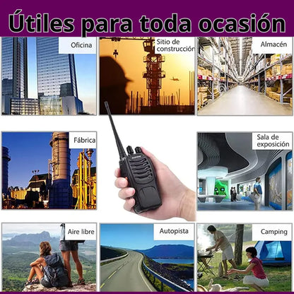 Par de radios de comunicación walkie-Talkie Baofeng