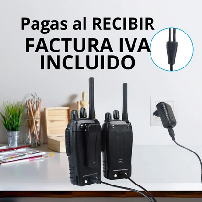 Par de radios de comunicación walkie-Talkie Baofeng