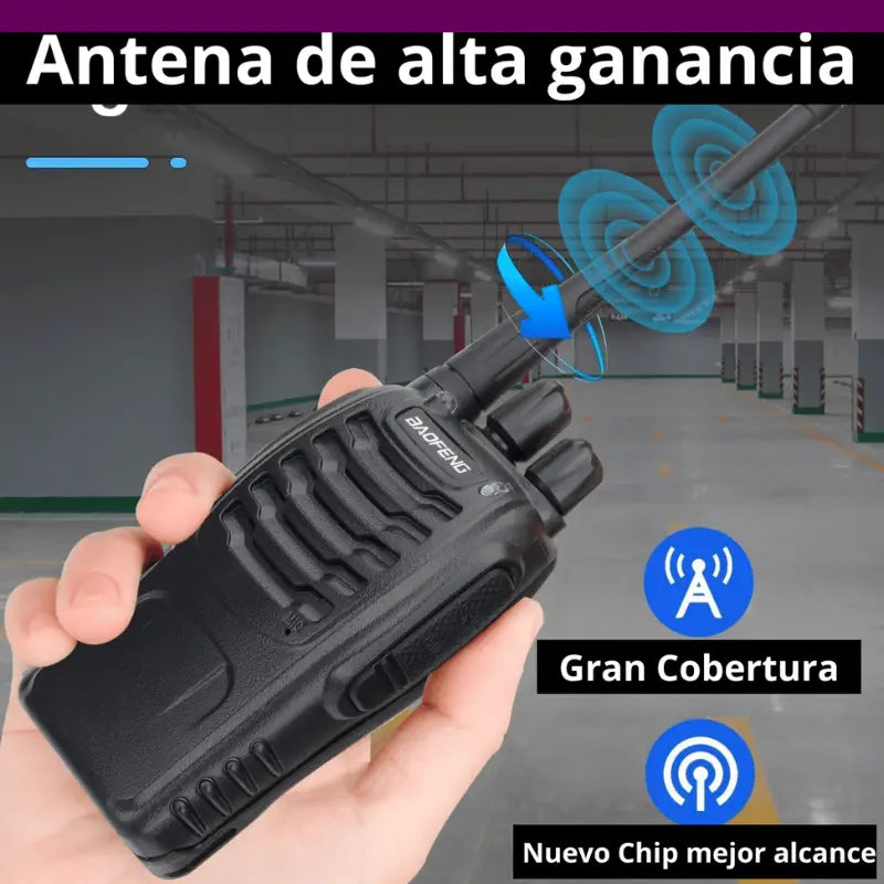 Par de radios de comunicación walkie-Talkie Baofeng