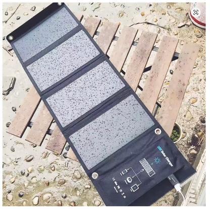 Cargador Solar 28w 5v Panel Solar Plegable carga rápidas Tipo C, DC 12v usb 5V
