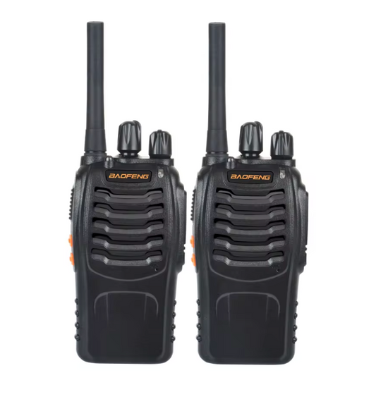 Par de radios de comunicación walkie-Talkie Baofeng carga usb