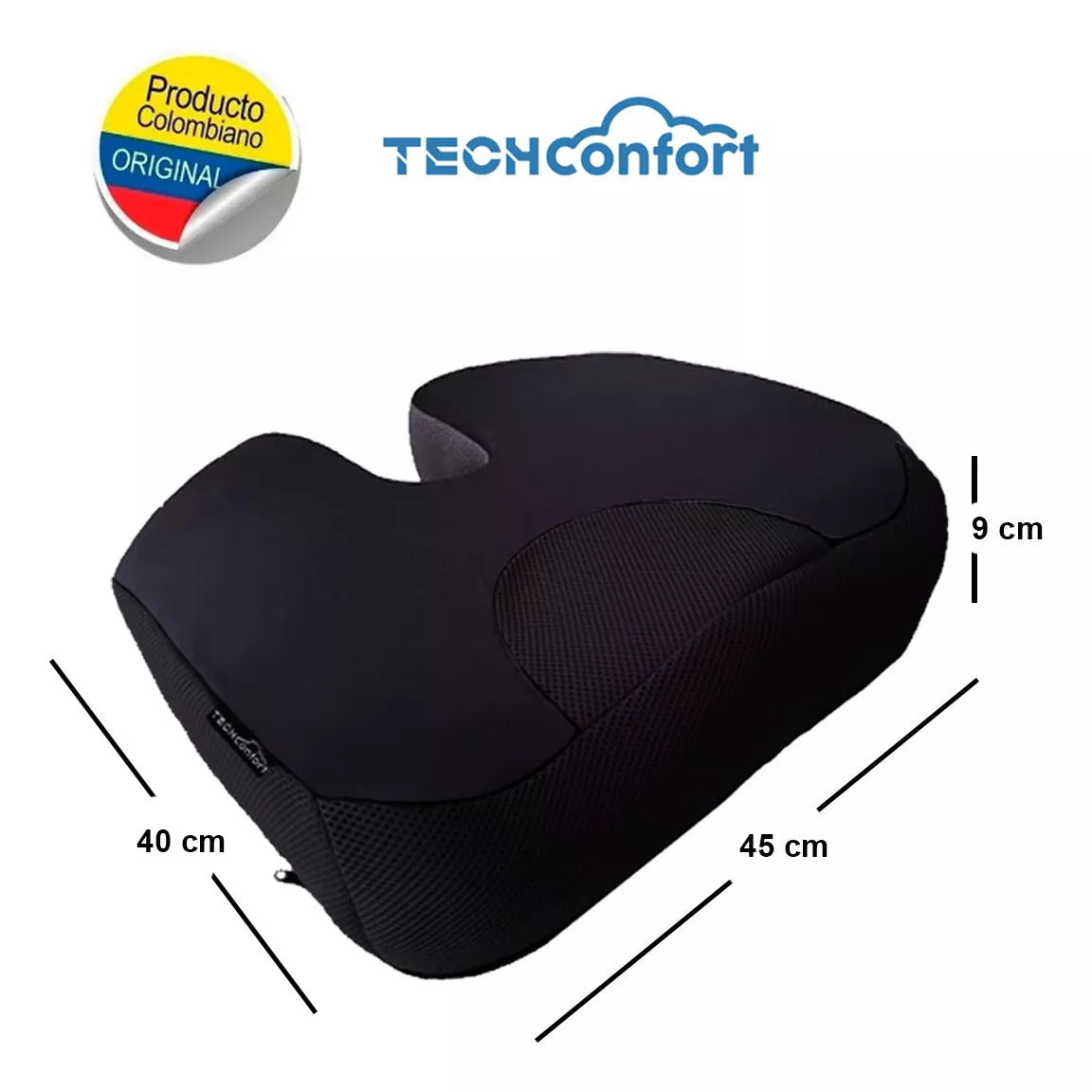 Combo Cojín Para Coxis Y Cojín Soporte Lumbar Ortopédico