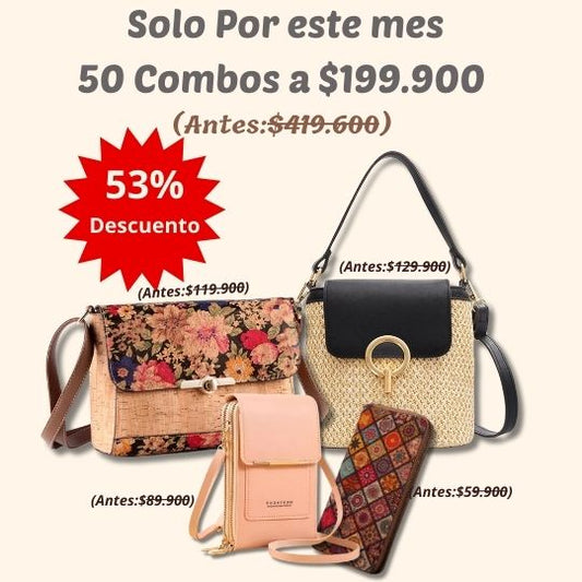 🎁 Solo por mayo: 3 Bolsos+Billetera (Gran Ahorro)