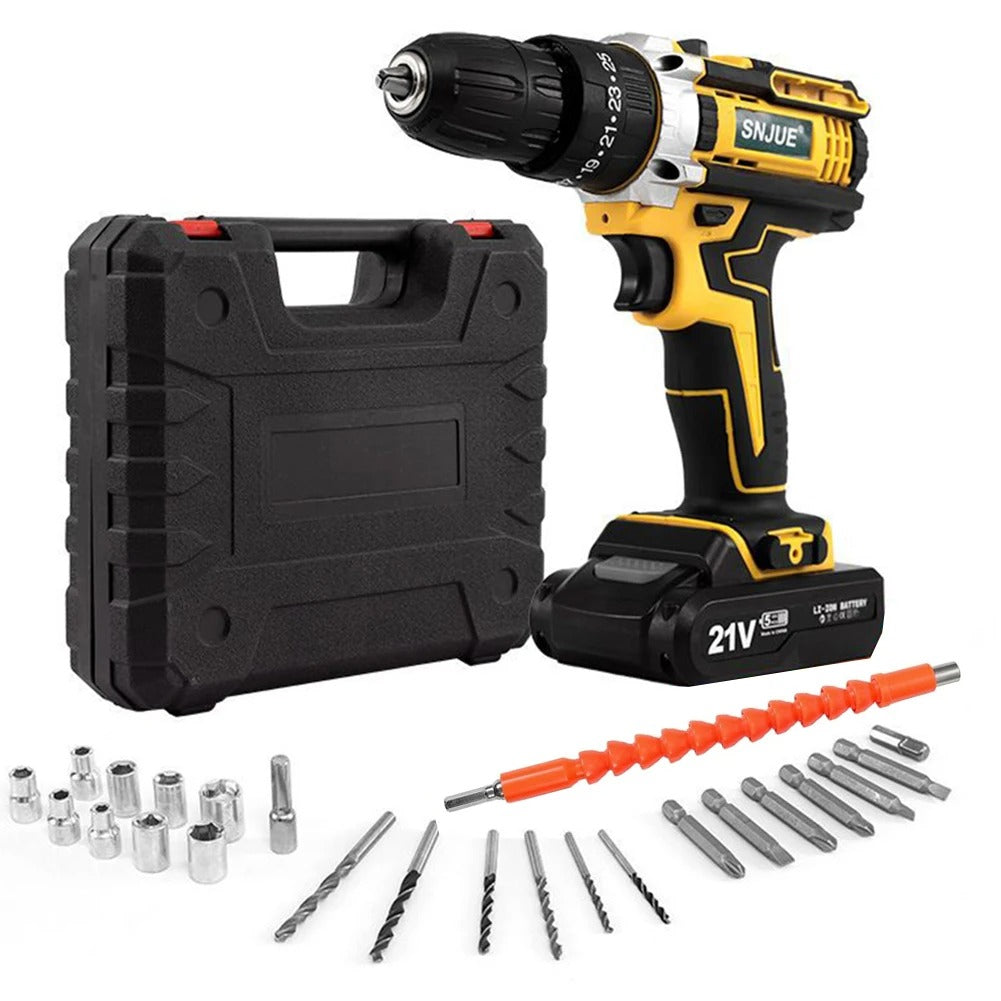 Taladro portatil Profesional 21V + 1 Bateria De Regalo