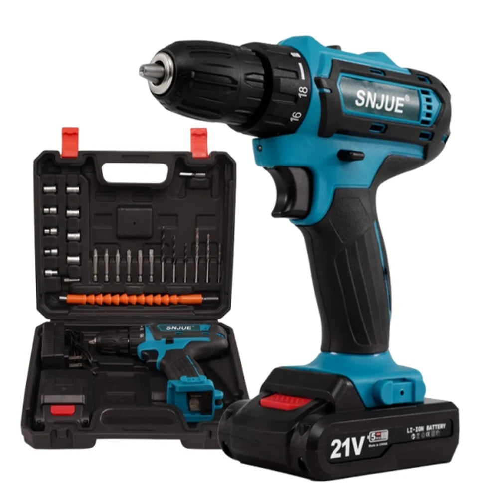 Taladro portatil Profesional 21V + 1 Bateria De Regalo